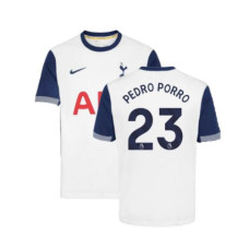 Tottenham Hotspur 2024-25 Home White Pedro Porro 23 Authentic Jersey