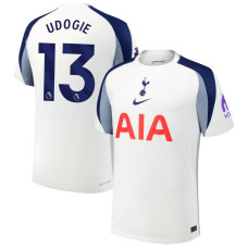 2025-2026 Tottenham Hotspur 13 Destiny Udogie Authentic White Home Jersey