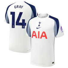 2025-2026 Tottenham Hotspur 14 Archie Gray Authentic White Home Jersey