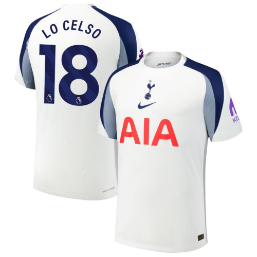 2025-2026 Tottenham Hotspur 18 Giovani Lo Celso Authentic White Home Jersey 2025-2026 Tottenham Hotspur 18 Giovani Lo Celso Authentic White Home Jersey