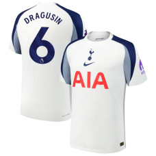 2025-2026 Tottenham Hotspur 6 Radu Dragusin Authentic White Home Jersey