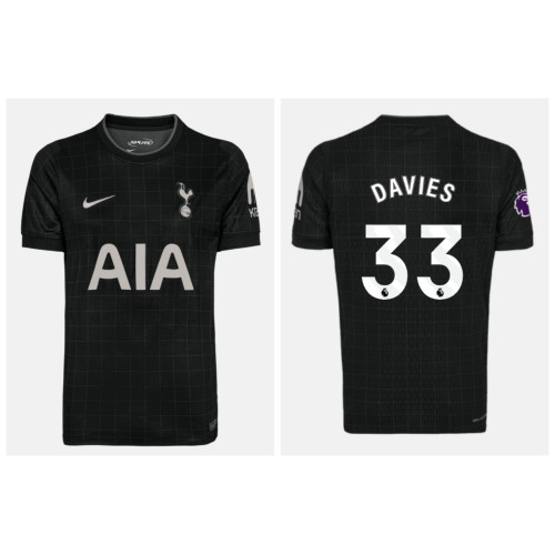 2025-2026 Tottenham Hotspur DAVIES - 33 Replica Black Away Jersey 2025-2026 Tottenham Hotspur DAVIES - 33 Replica Black Away Jersey