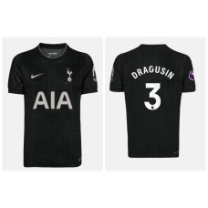 2025-2026 Tottenham Hotspur DRAGUSIN - 3 Authentic Black Away Jersey