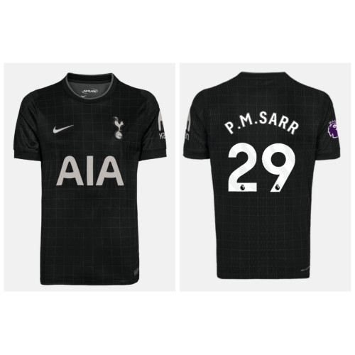 2025-2026 Tottenham Hotspur P.M.SARR - 29 Authentic Black Away Jersey 2025-2026 Tottenham Hotspur P.M.SARR - 29 Authentic Black Away Jersey