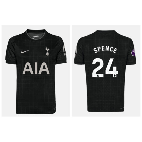 2025-2026 Tottenham Hotspur SPENCE - 24 Replica Black Away Jersey 2025-2026 Tottenham Hotspur SPENCE - 24 Replica Black Away Jersey