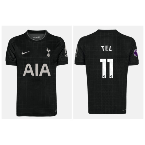 2025-2026 Tottenham Hotspur TEL - 11 Authentic Black Away Jersey 2025-2026 Tottenham Hotspur TEL - 11 Authentic Black Away Jersey