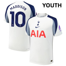 Youth 2025-2026 Tottenham Hotspur 10 James Maddison Authentic White Home Jersey Youth 2025-2026 Tottenham Hotspur 10 James Maddison Authentic White Home Jersey
