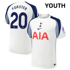 Youth 2025-2026 Tottenham Hotspur 20 Fraser Forster Authentic White Home Jersey Youth 2025-2026 Tottenham Hotspur 20 Fraser Forster Authentic White Home Jersey