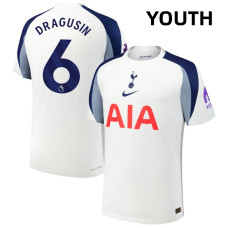 Youth 2025-2026 Tottenham Hotspur 6 Radu Dragusin Authentic White Home Jersey Youth 2025-2026 Tottenham Hotspur 6 Radu Dragusin Authentic White Home Jersey