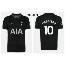 Youth 2025-2026 Tottenham Hotspur MADDISON - 10 Authentic Black Away Jersey Youth 2025-2026 Tottenham Hotspur MADDISON - 10 Authentic Black Away Jersey