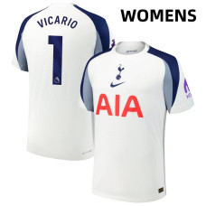 Women's 2025-2026 Tottenham Hotspur 1 Guglielmo Vicario Authentic White Home Jersey Women's 2025-2026 Tottenham Hotspur 1 Guglielmo Vicario Authentic White Home Jersey