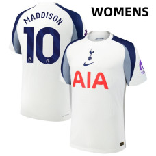 Women's 2025-2026 Tottenham Hotspur 10 James Maddison Authentic White Home Jersey Women's 2025-2026 Tottenham Hotspur 10 James Maddison Authentic White Home Jersey