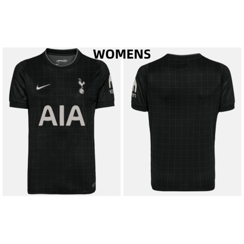 Women's 2025-2026 Tottenham Hotspur Authentic Black Away Jersey Women's 2025-2026 Tottenham Hotspur Authentic Black Away Jersey