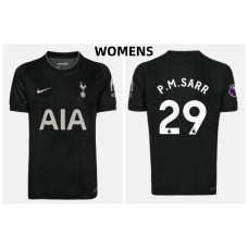 Women's 2025-2026 Tottenham Hotspur P.M.SARR - 29 Authentic Black Away Jersey