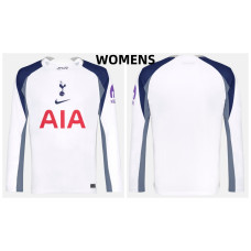 Women's 2025-2026 Tottenham Hotspur Authentic White Home Long Sleeve Jersey