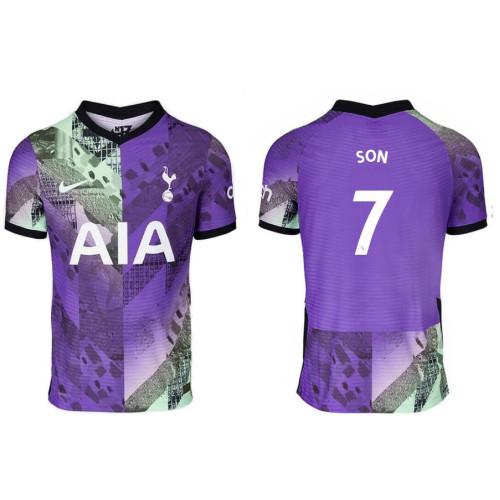 Heung Min Son Tottenham Hotspur 2021-22 Third Purple Authentica Jersey