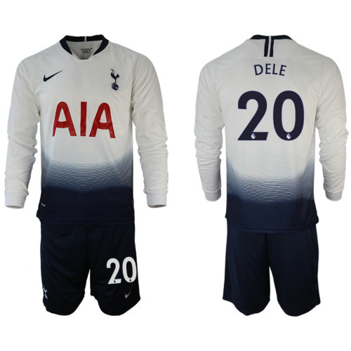Tottenham Hotspur 2018/19 20 Dele Alli Home Long Sleeve Jersey